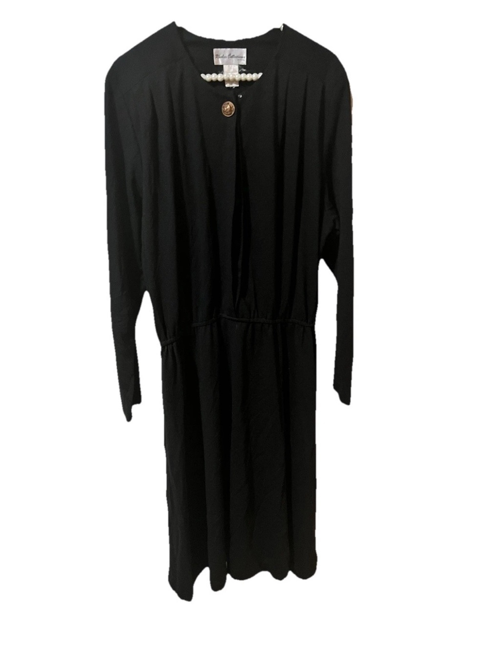 Vintage Black Womens Dress Size 18 Rhodes Collection Long Dress